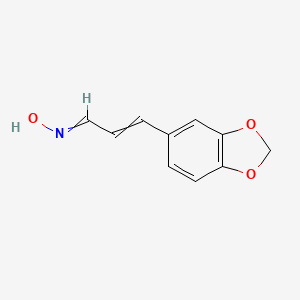molecular formula C10H9NO3 B12514844 N-[3-(2H-1,3-Benzodioxol-5-yl)prop-2-en-1-ylidene]hydroxylamine CAS No. 777926-74-6