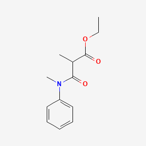 molecular formula C13H17NO3 B12514921 Ethyl 2-methyl-3-(methyl(phenyl)amino)-3-oxopropanoate 