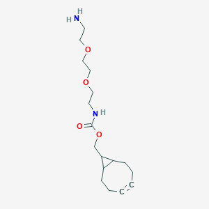 molecular formula C17H28N2O4 B12514992 Bicyclo[6.1.0]non-4-yn-9-ylmethyl (2-(2-(2-aminoethoxy)ethoxy)ethyl)carbamate 
