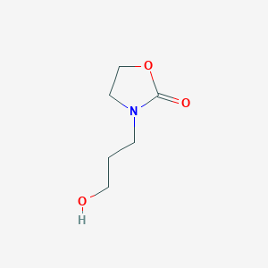 molecular formula C6H11NO3 B125150 3-(3-Hydroxypropyl)-1,3-oxazolidin-2-one CAS No. 87010-29-5