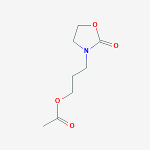 molecular formula C8H13NO4 B125151 3-(2-oxo-1,3-oxazolidin-3-yl)propyl Acetate CAS No. 87010-30-8