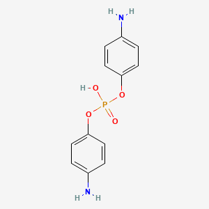 molecular formula C12H13N2O4P B12515109 Bis(4-aminophenyl) hydrogen phosphate 