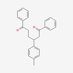 molecular formula C25H24O2 B12515167 3-(4-Methylphenyl)-1,6-diphenylhexane-1,6-dione CAS No. 682813-44-1