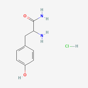 molecular formula C9H13ClN2O2 B12515177 H-D-Tyr-NH2.HCl 