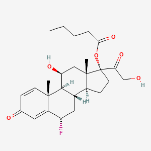 molecular formula C26H35FO6 B1251519 Fluprednisolone valerate CAS No. 23257-44-5