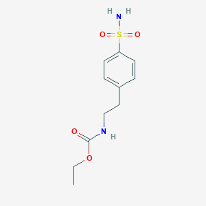 molecular formula C11H16N2O4S B125152 Ethyl (2-(4-sulfamoylphenyl)ethyl)carbamate CAS No. 192118-08-4