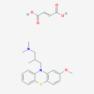 molecular formula C23H28N2O5S B12515229 but-2-enedioic acid; 3-(2-methoxy-10-phenothiazinyl)-N,N,2-trimethyl-1-propanamine 