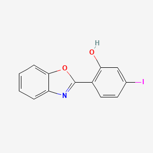 molecular formula C13H8INO2 B12515245 2-(Benzo[d]oxazol-2-yl)-5-iodophenol 