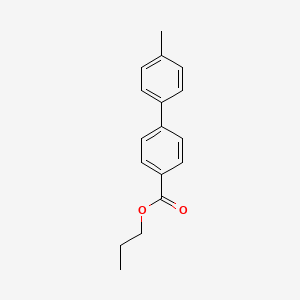 molecular formula C17H18O2 B12515403 Propyl 4'-methyl[1,1'-biphenyl]-4-carboxylate CAS No. 676578-71-5