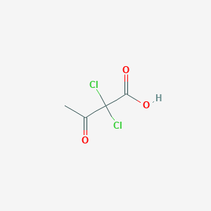 molecular formula C4H4Cl2O3 B12515417 2,2-Dichloro-3-oxobutanoic acid 