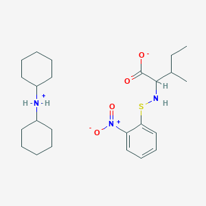 molecular formula C24H39N3O4S B12515495 Dicyclohexylammonium 3-methyl-2-{[(2-nitrophenyl)sulfanyl]amino}pentanoate 