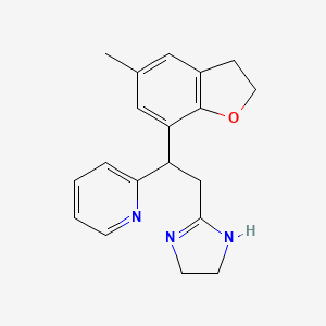 2-(2-(4,5-Dihydro-1H-imidazol-2-yl)-1-(5-methyl-2,3-dihydrobenzofuran-7-yl)ethyl)pyridine