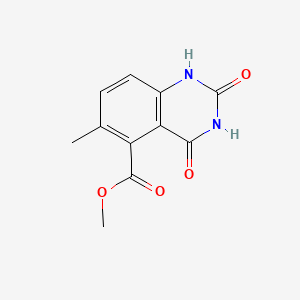 molecular formula C11H10N2O4 B12515529 methyl 6-methyl-2,4-dioxo-1H-quinazoline-5-carboxylate 