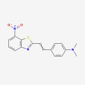 molecular formula C17H15N3O2S B12515546 N,N-Dimethyl-4-[2-(7-nitro-1,3-benzothiazol-2-yl)ethenyl]aniline CAS No. 688328-56-5
