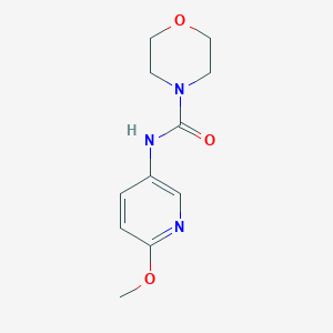 molecular formula C11H15N3O3 B12515562 N-(6-Methoxypyridin-3-yl)morpholine-4-carboxamide CAS No. 705942-65-0