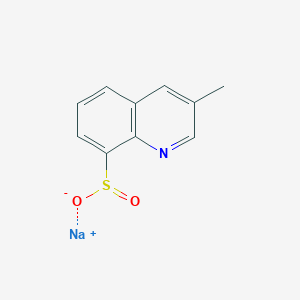 molecular formula C10H8NNaO2S B12515590 Sodium 3-methylquinoline-8-sulfinate 
