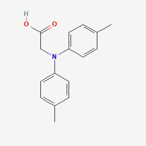 molecular formula C16H17NO2 B12515598 N,N-Bis(4-methylphenyl)glycine CAS No. 725252-92-6
