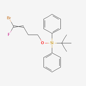 molecular formula C20H24BrFOSi B12515617 [(4-Bromo-4-fluorobut-3-en-1-yl)oxy](tert-butyl)diphenylsilane CAS No. 808132-06-1