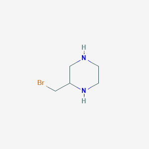 molecular formula C5H11BrN2 B12515630 2-(bromomethyl)Piperazine 