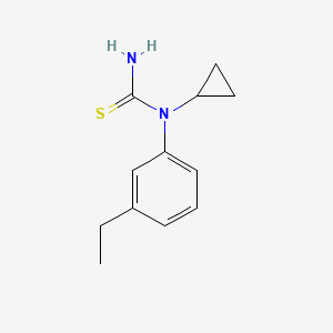 molecular formula C12H16N2S B12515669 N-Cyclopropyl-N-(3-ethylphenyl)thiourea CAS No. 774545-81-2