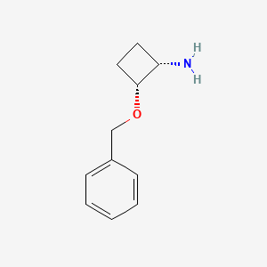 molecular formula C11H15NO B12515674 Cyclobutanamine, 2-(phenylmethoxy)-, (1S,2R)-(9CI) CAS No. 777040-68-3
