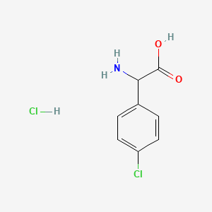 molecular formula C8H9Cl2NO2 B12515679 Amino(4-chlorophenyl)acetic acid hydrochloride 