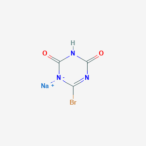 molecular formula C3HBrN3NaO2 B12515686 Bromoisocyanuric Acid Monosodium Salt 