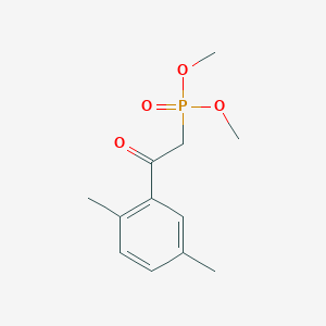 molecular formula C12H17O4P B12515699 Dimethyl [2-(2,5-dimethylphenyl)-2-oxoethyl]phosphonate CAS No. 724705-90-2