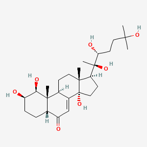 molecular formula C27H44O7 B1251573 3-Deoxy-1beta,20-dihydroxyecdysone 