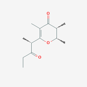(2S,3R)-2,3,5-trimethyl-6-[(2R)-3-oxopentan-2-yl]-2,3-dihydropyran-4-one