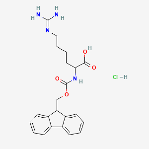 molecular formula C22H27ClN4O4 B12515842 6-(diaminomethylideneamino)-2-(9H-fluoren-9-ylmethoxycarbonylamino)hexanoic acid;hydrochloride 