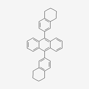 molecular formula C34H30 B12515889 Anthracene, 9,10-bis(5,6,7,8-tetrahydro-2-naphthalenyl)- CAS No. 817627-13-7