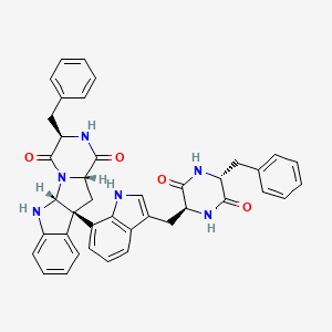 (1R,4R,7S,9R)-4-benzyl-9-[3-[[(2S,5R)-5-benzyl-3,6-dioxopiperazin-2-yl]methyl]-1H-indol-7-yl]-2,5,16-triazatetracyclo[7.7.0.02,7.010,15]hexadeca-10,12,14-triene-3,6-dione