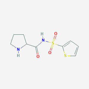 molecular formula C9H12N2O3S2 B12515938 N-(thiophene-2-sulfonyl)pyrrolidine-2-carboxamide 