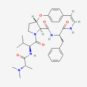 molecular formula C32H41N5O5 B1251594 Mauritine A 