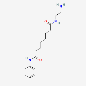 molecular formula C16H25N3O2 B12515945 N~1~-(2-Aminoethyl)-N~8~-phenyloctanediamide CAS No. 651768-05-7