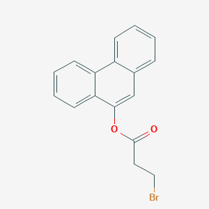 molecular formula C17H13BrO2 B12515983 Propanoic acid, 3-bromo-, 9-phenanthrenyl ester CAS No. 686775-78-0