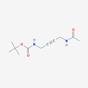 molecular formula C11H18N2O3 B12515990 tert-Butyl (4-acetamidobut-2-yn-1-yl)carbamate CAS No. 675605-60-4