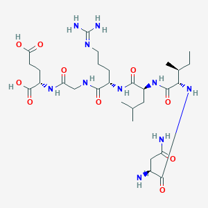 molecular formula C29H52N10O10 B12516002 L-Asparaginyl-L-isoleucyl-L-leucyl-N~5~-(diaminomethylidene)-L-ornithylglycyl-L-glutamic acid CAS No. 685504-55-6