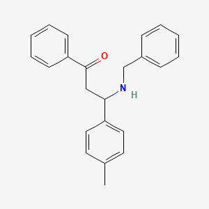 molecular formula C23H23NO B12516003 3-(Benzylamino)-3-(4-methylphenyl)-1-phenylpropan-1-one CAS No. 716377-23-0