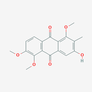 molecular formula C18H16O6 B1251602 1,5,6-Trimethoxy-2-methyl-3-hydroxy-9,10-anthraquinone 