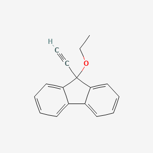 molecular formula C17H14O B12516024 9-Ethoxy-9-ethynyl-9H-fluorene CAS No. 713130-37-1