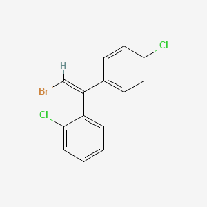 molecular formula C14H9BrCl2 B1251610 1-[2-Bromo-1-(4-chlorophenyl)ethenyl]-2-chlorobenzene CAS No. 69537-88-8