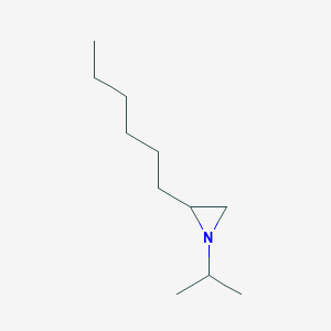 molecular formula C11H23N B12516106 2-Hexyl-1-(propan-2-yl)aziridine CAS No. 736960-67-1