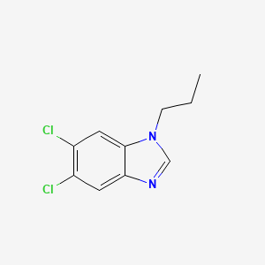 molecular formula C10H10Cl2N2 B12516112 5,6-Dichloro-1-propyl-1H-benzimidazole CAS No. 818376-76-0