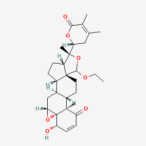molecular formula C30H40O7 B1251612 withaphysalin O 