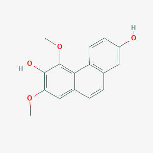 molecular formula C16H14O4 B1251613 2,6-Phenanthrenediol, 5,7-dimethoxy- CAS No. 72966-94-0