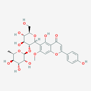 molecular formula C28H32O14 B1251614 2''-O-Rhamnosylswertisin 
