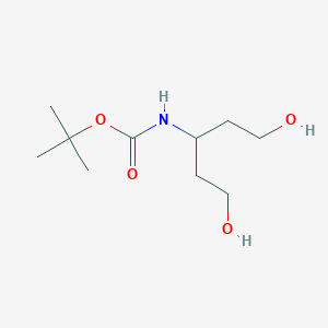 molecular formula C10H21NO4 B12516154 Tert-butyl (1,5-dihydroxypentan-3-YL)carbamate 
