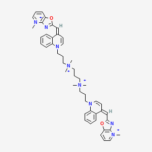 molecular formula C47H56N8O2+4 B1251619 JOJO-1 tetracation 